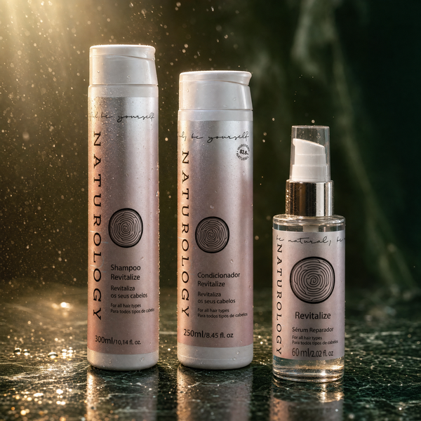 Kit Revitalize Naturology — Shampoo + Condicionador + Sérum 60ml