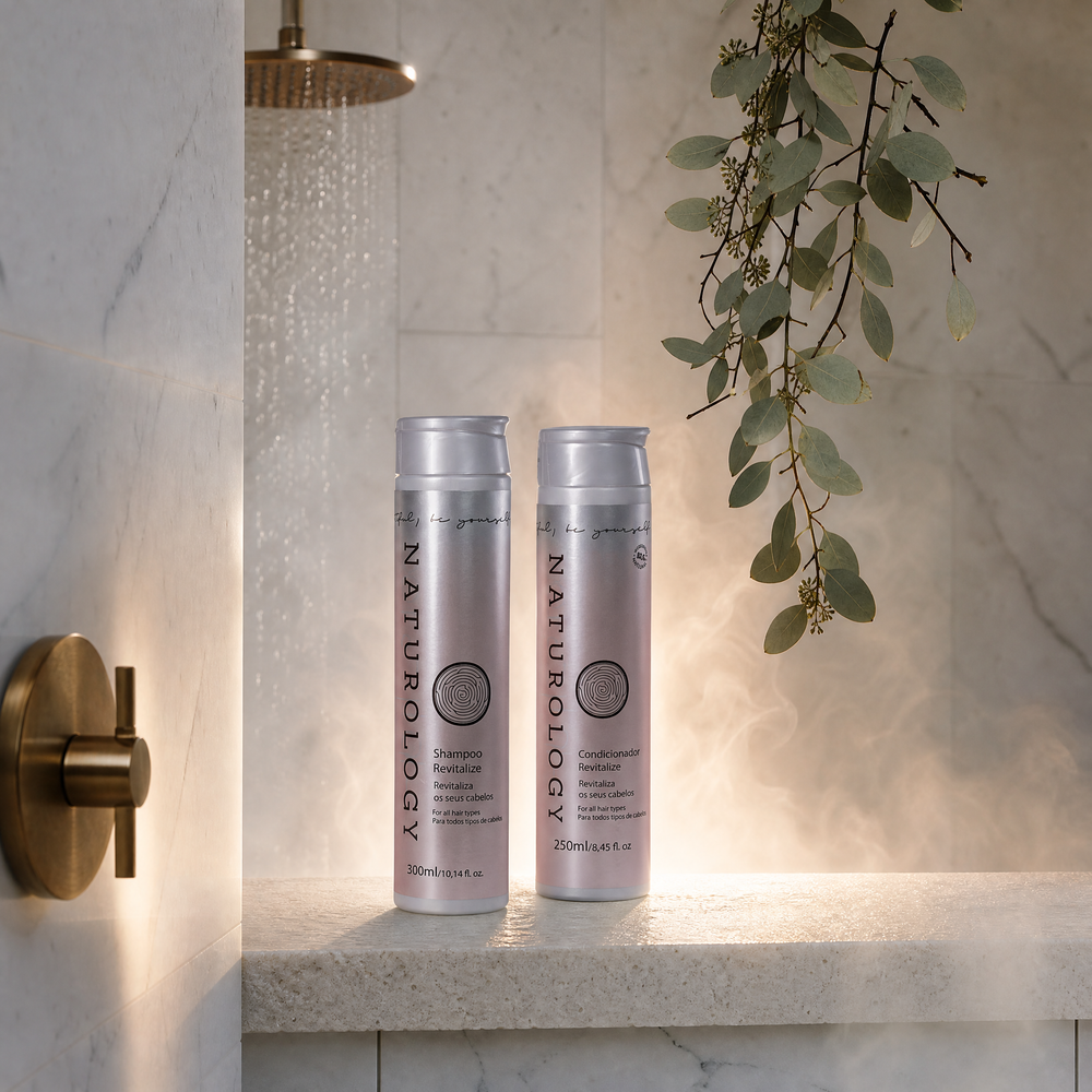 Kit Naturology Revitalize — Shampoo 300ml + Condicionador 250ml