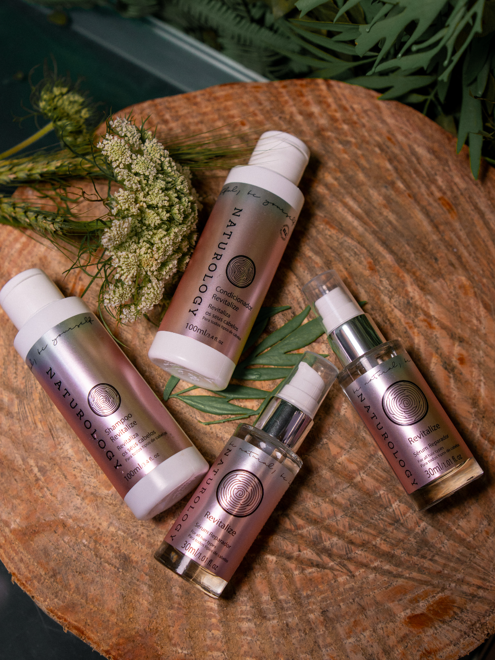Kit Viagem + Sérum Revitalize Naturology — Hidratação Completa
