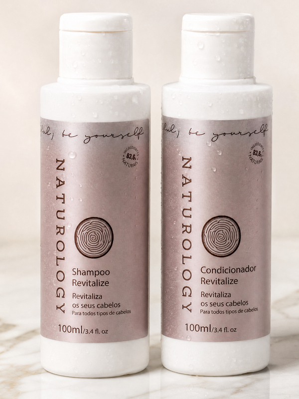 Kit Viagem Naturology Revitalize — Shampoo + Condicionador 100ml
