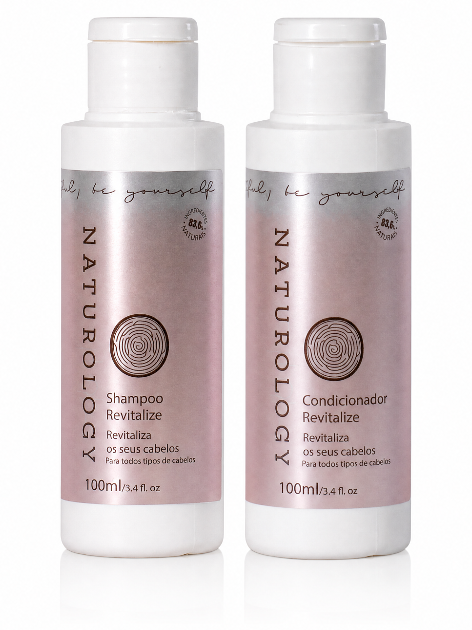 Kit Viagem Naturology Revitalize — Shampoo + Condicionador 100ml