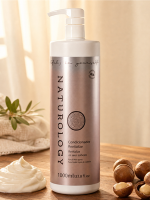 Condicionador Revitalize Naturology 1L — Hidratação Profunda e Maciez Profissional