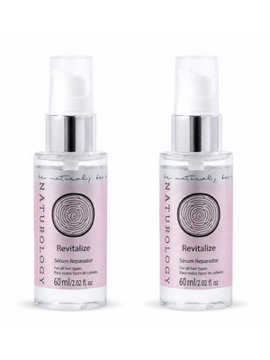 Kit 2 Séruns Revitalize Naturology 60ml — Tratamento Intensivo Capilar